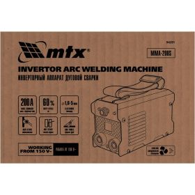 Инверторный аппарат дуговой сварки MTX MMA-200S, 200 А, ПВ60, диам.эл. 1,6-5,0 мм 94391 (артикул 21292024) – фото 23
