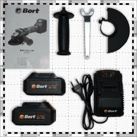 Аккумуляторная шлифовальная угловая машина BORT BWS-20Li-SR 93412215 (артикул 21713344) – фото 12