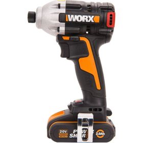 Бесщеточный ударный аккумуляторный винтоверт Impact WORX 20 В, 2x2 Ач, ЗУ, кейс WX261 (артикул 16451687) – фото 2