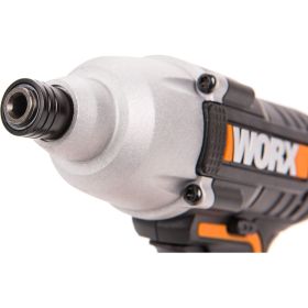 Ударный аккумуляторный винтоверт WORX 20 В, 1х2Ач, кейс WX291 (артикул 16451812) – фото 3