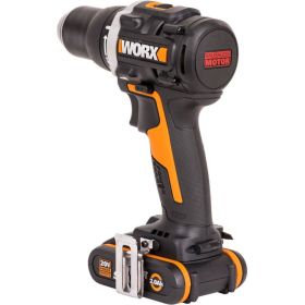 Аккумуляторная бесщёточная дрель-шуруповерт WORX 20В, 60Нм, бесщеточная, 2Ач х2, ЗУ, кейс WX102 (артикул 28801100) – фото 3