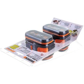 Комплект из 2х Аккумуляторов 2х20В 4.0 А/ч . WORX WA3553.2 (артикул 16451871) – фото 3