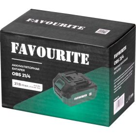 Батарея аккумуляторная Li-ion 21В, 4Ач, 1.1-1.3А One battery system FAVOURITE OBS 21/4 (артикул 22937637) – фото 4