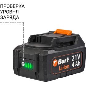 Шлифовальная угловая аккумуляторная машина BORT BWS-21Li 93413571 (артикул 25520715) – фото 4