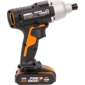 Ударный аккумуляторный винтоверт WORX 20 В, 1х2Ач, кейс WX291 (артикул 16451812) – фото 4