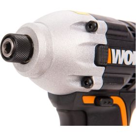 Бесщеточный ударный аккумуляторный винтоверт Impact WORX 20 В, 2x2 Ач, ЗУ, кейс WX261 (артикул 16451687) – фото 6