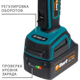 Аккумуляторная шлифовальная угловая машина BORT BWS-20Li-SR 93412215 (артикул 21713344) – фото 7