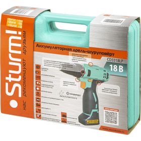 Аккумуляторная дрель-шуруповерт Sturm CD3318LP (артикул 15837259) – фото 14
