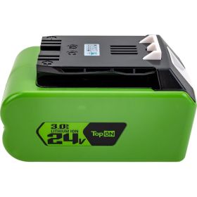 Аккумулятор для Greenworks 24В, 3.0 А*ч (Li-Ion) PN: G24B2 TopOn TOP-PTGD-GW-24-3.0 (артикул 21287356) – фото 1