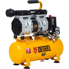 Безмасляный компрессор DENZEL DLS650/10 650 Вт, 120 л/мин, ресивер 10 л 58021 (артикул 15905071) – фото 1
