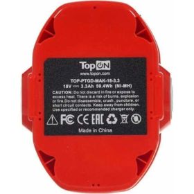 Аккумулятор для электроинструмента (Ni-Mh, 18В, 3.3Ач) TopON TOP-PTGD-MAK-18-3.3 (артикул 15987714) – фото 4