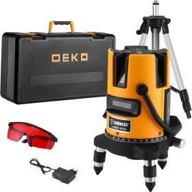DEKO Уровень лазерный самовыравнивающийся в кейсе DKLL02RB PRO PREMIUM со штативом 1 м (2 линии, красный луч) DEKO (3638) 065-0102-2 (артикул 27089804) – фото 1