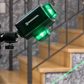 Лазерный уровень Rokodil 3D Ray Air, лазерный нивелир, 360 градусов, 12 линий, зеленый луч 1048603 (артикул 31069086) – фото 13