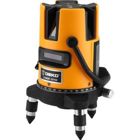 DEKO Уровень лазерный самовыравнивающийся в кейсе DKLL02RB PRO PREMIUM со штативом 1 м (2 линии, красный луч) DEKO (3638) 065-0102-2 (артикул 27089804) – фото 3
