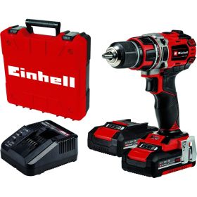 Аккумуляторная дрель Einhell pxc te-cd 18/50 li bl, 18в, 50нм, патрон 13мм, 2x2,0 ач, кейс 4513896 (артикул 27694434) – фото 1