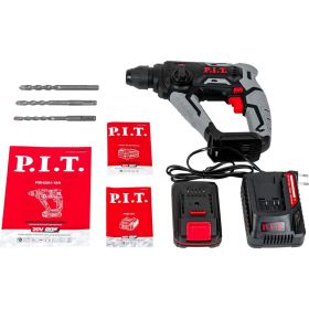 Аккумуляторный перфоратор P.I.T. 20В, 1.4 Дж, 2-х реж, sds-plus, PBH20H-18A/1 (артикул 23063823) – фото 5