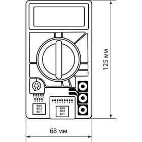 Цифровой мультиметр TDM серии МастерЭлектрик М-7300 SQ1005-0010 (артикул 18168217) – фото 6