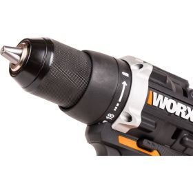 Аккумуляторная бесщёточная дрель-шуруповерт WORX 20В, 60Нм, без АКБ и ЗУ WX102.9 (артикул 28801094) – фото 8