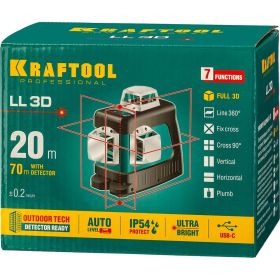 Лазерный нивелир KRAFTOOL LL 3D 34640_z01 (артикул 16440179) – фото 10