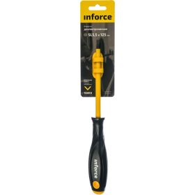 Диэлектрическая отвертка SL5,5х125мм Inforce 06-09-79 (артикул 15849818) – фото 2