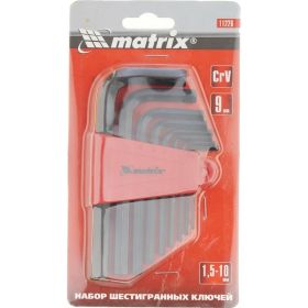 Набор имбусовых ключей MATRIX 11226 (артикул 13697905) – фото 5