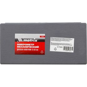 Механический микрометр 25-50 мм MATRIX 317505 (артикул 15382511) – фото 2