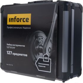 Набор инструментов Inforce 127 предметов 1/2 дюйма и 1/4 дюйма 06-07-16 (артикул 15782283) – фото 10