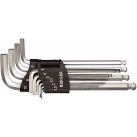 Набор шестигранных ключей 10 шт Berger BG BG-10SHW (артикул 15460015) – фото 1
