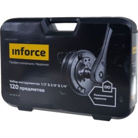 Набор инструментов Inforce 120 предметов 1/2 дюйма и 3/8 дюйма 06-07-20 (артикул 15782287) – фото 28