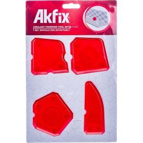 Набор шпателей для выравнивания и затирки герметиков 4 шт. Akfix YBM4 (артикул 15990333) – фото 2