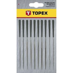 Надфили по металлу TOPEX 10 шт., 140х3 мм 06A015 (артикул 15541202) – фото 2
