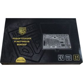 Набор плашек и метчиков 31шт Berger BG BG31TDS (артикул 15633682) – фото 3