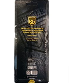 Набор шестигранных ключей 10 шт Berger BG BG-10SHW (артикул 15460015) – фото 9