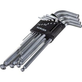 Набор шестигранных ключей 10 шт Berger BG BG-10SHW (артикул 15460015) – фото 7