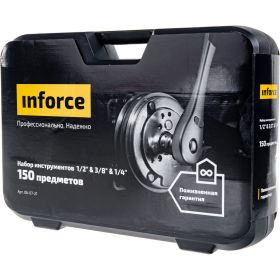 Набор инструментов Inforce 150 предметов 1/2 дюйма и 3/8 дюйма 06-07-21 (артикул 15782288) – фото 29