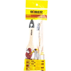 Набор кистей (натуральная щетина) 4шт Biber 31402 тов-115035 (артикул 15738170) – фото 1