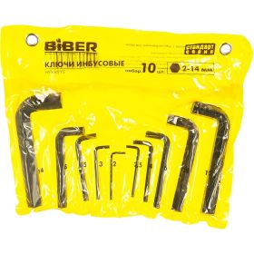 Набор имбусовых ключей 2-14мм Biber 90502 тов-085695 (артикул 15738482) – фото 2