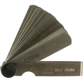 Набор щупов 0.02-0.5 мм, 17 пластин, длина 70 мм GRIFF D127010 (артикул 15628577) – фото 1