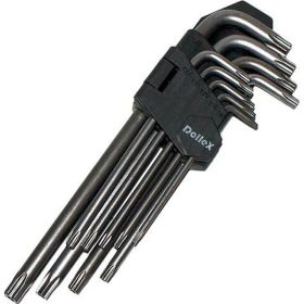 Набор Г-образных ключей DolleX торкс 9 шт. Т10-Т50, L=180mm SGT-009 (артикул 15986666) – фото 1