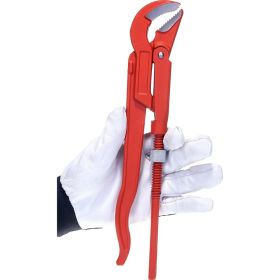Ключ (трубный, CrV, 45 градусов, 1 дюйм) Biber ПРОФИ 90055 тов-117549 (артикул 15739192) – фото 3