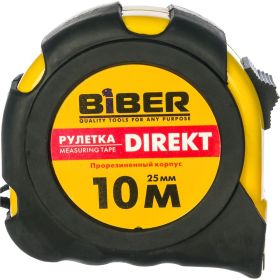 Рулетка (обрезиненный корпус, 10 м х 25 мм) Biber DIREKT 40105 тов-054502 (артикул 15738332) – фото 2
