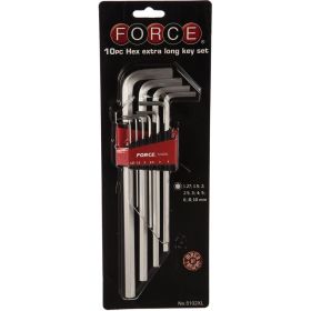 Набор шестигранных длинных ключей FORCE 10 предметов 5102XL (артикул 15602754) – фото 2