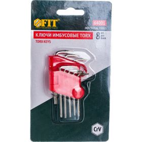 Ключи звездочки в пластиковом держателе, CrV, Т5-Т20, 8 шт. FIT IT 64001 (артикул 15726985) – фото 9