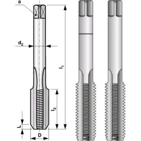 Набор метчиков из 2-х шт. M 5 шаг 0.8 мм Bucovice Tools 110050 (артикул 15780219) – фото 4