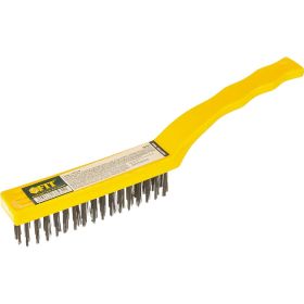 Стальная корщетка FIT IT пластиковая ручка, 225 мм 38431 (артикул 15097872) – фото 5