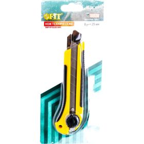 Технический нож с вращающимся прижимом FIT IT 25мм 10326 (артикул 15101389) – фото 6