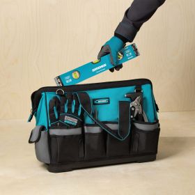 Сумка для инструмента GROSS Handwerker, 42 кармана, пластик, дно, наплечный ремень 90273 (артикул 15874226) – фото 13