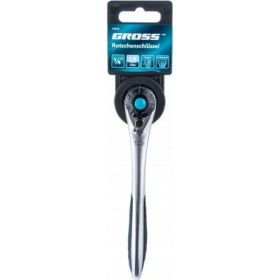 Ключ трещоточный, 120 зубьев 1/4" GROSS 14135 (артикул 15874355) – фото 2