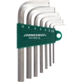Комплект угловых шестиграников Jonnesway H01M07S (артикул 13938676) – фото 2