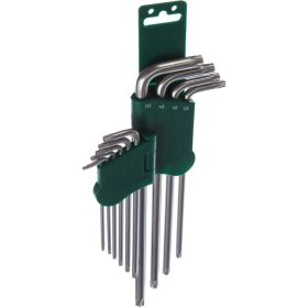 Комплект угловых ключей с центрированным штифтом EXTRA LONG TORX Jonnesway H08S110S (артикул 13938690) – фото 6